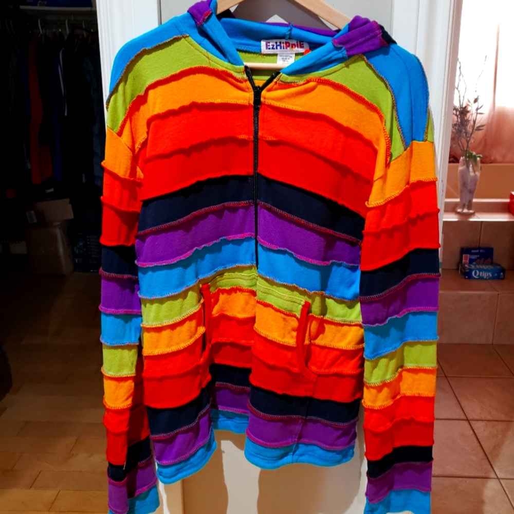 An xl rainbow hoodie